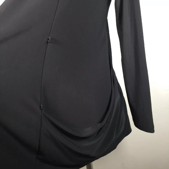 Sympli stretchy knit open cardigan asymmetrical - Picture 7 of 8